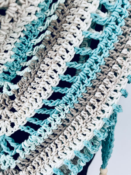 Free Yourself Shawl in Beachglass