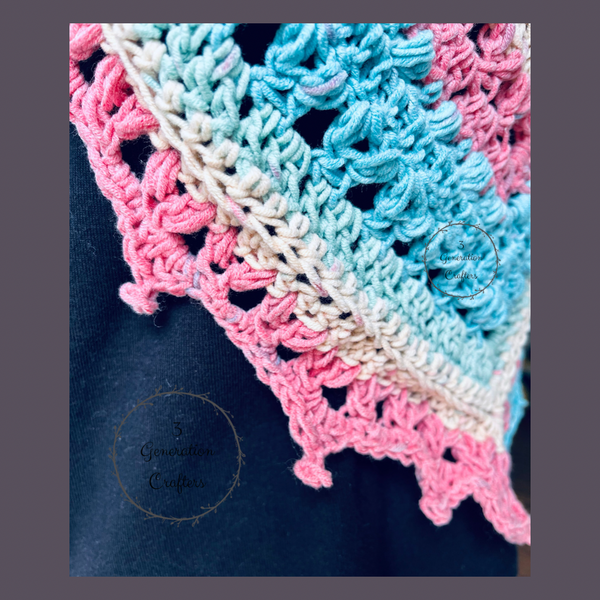 Peach Blossom Oversized Bandana Cowl