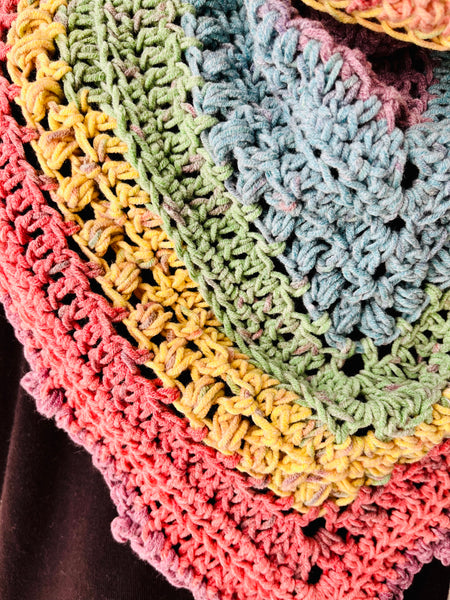 Bandana Cowl in Calico Flowers