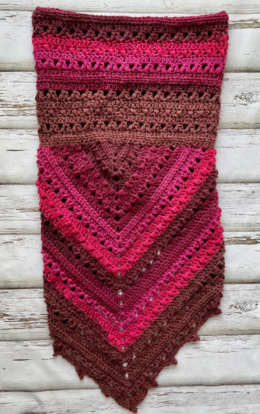 Oversized Bandana Cowl in Sour Cherry No. 2