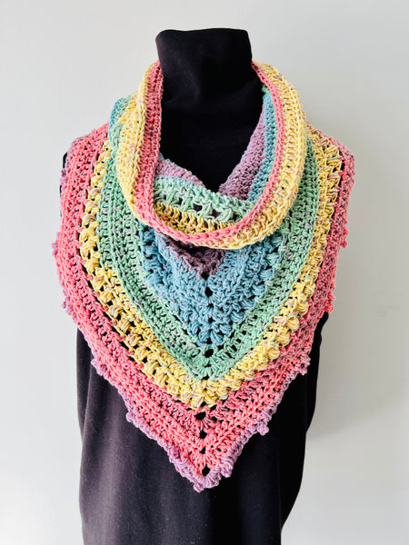 Bandana Cowl in Calico Flowers