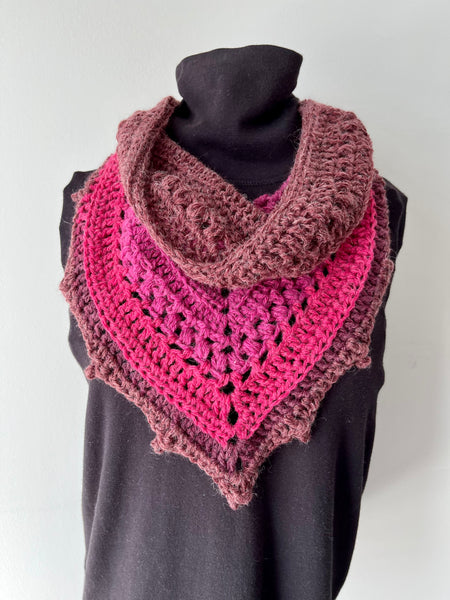 Bandana Cowl Childs Size in Sour Cherry