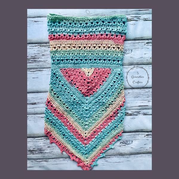 Peach Blossom Oversized Bandana Cowl