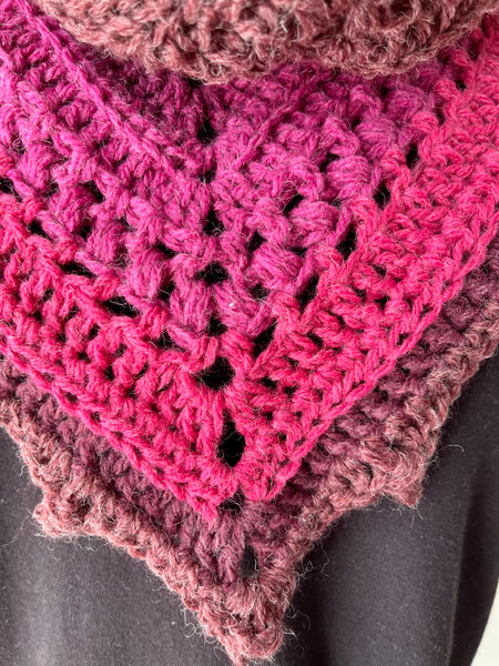 Bandana Cowl Childs Size in Sour Cherry