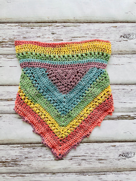 Bandana Cowl in Calico Flowers