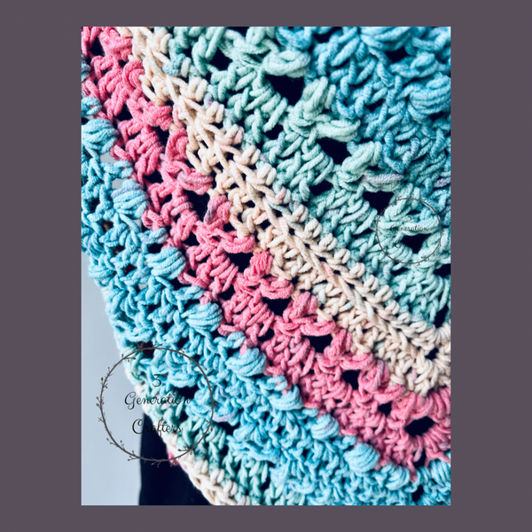 Peach Blossom Oversized Bandana Cowl