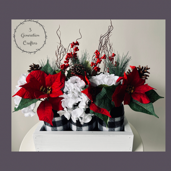 Plaid Christmas Centrepiece