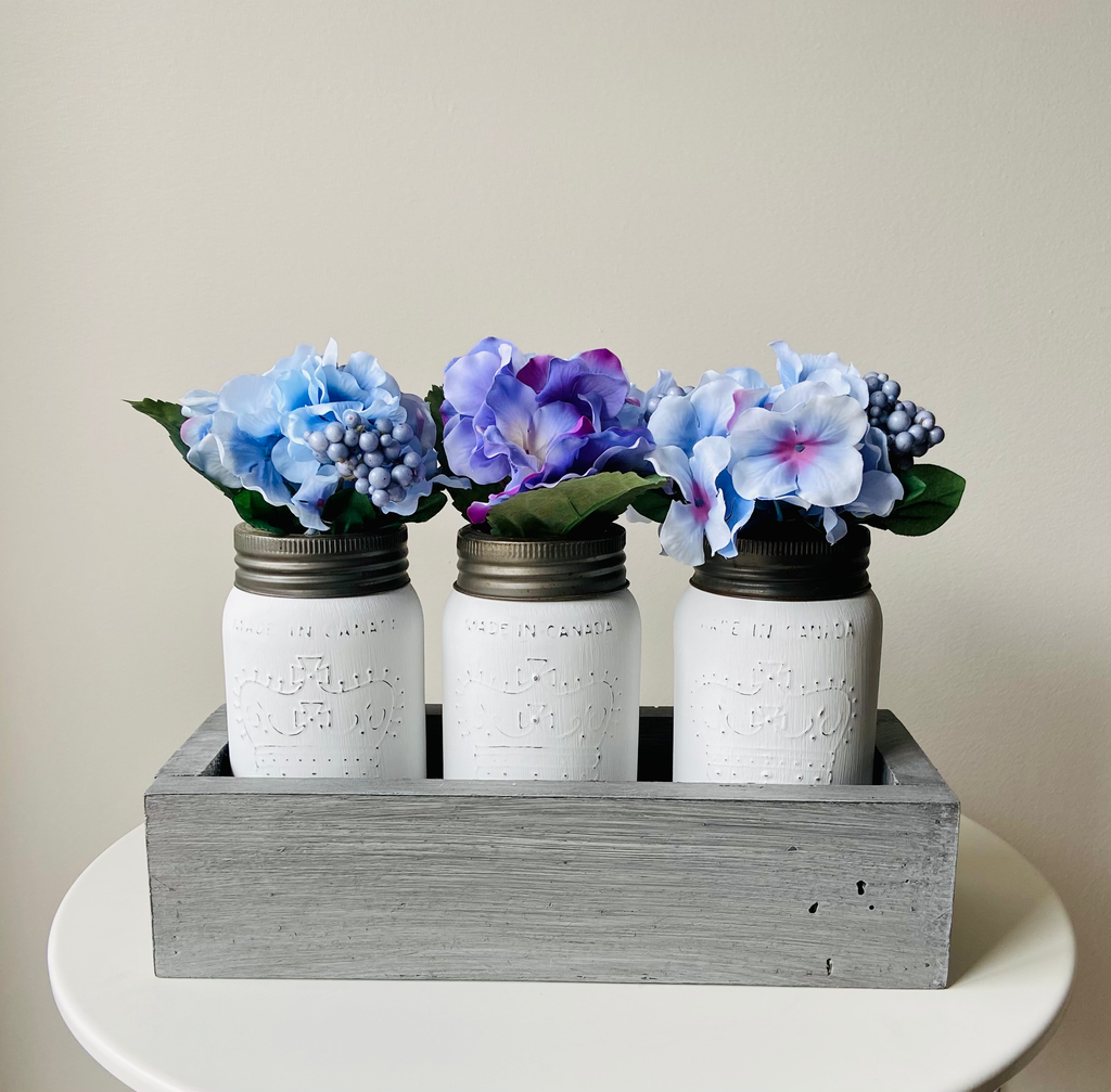 The DIY Grey "Stain" Trough Boxes