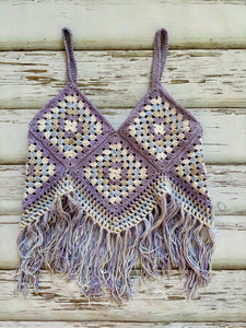 Amethyst Sky Granny Square Top