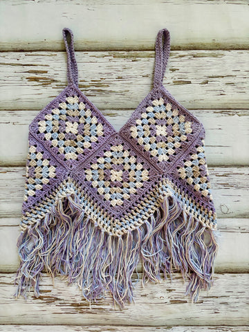 Amethyst Sky Granny Square Top