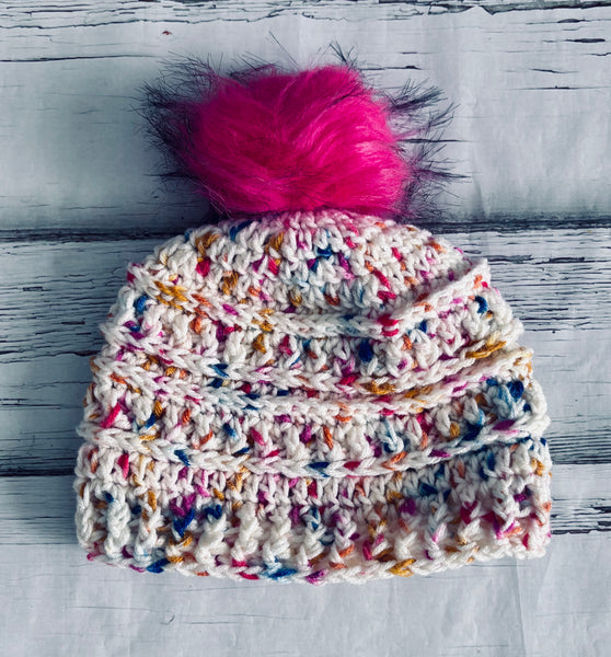Mountain Ridge Pompom Hat