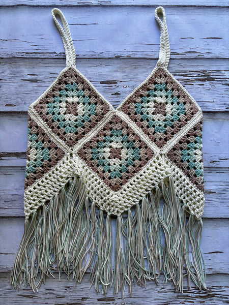 Beachglass Granny Square Top