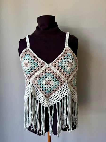 Beachglass Granny Square Top
