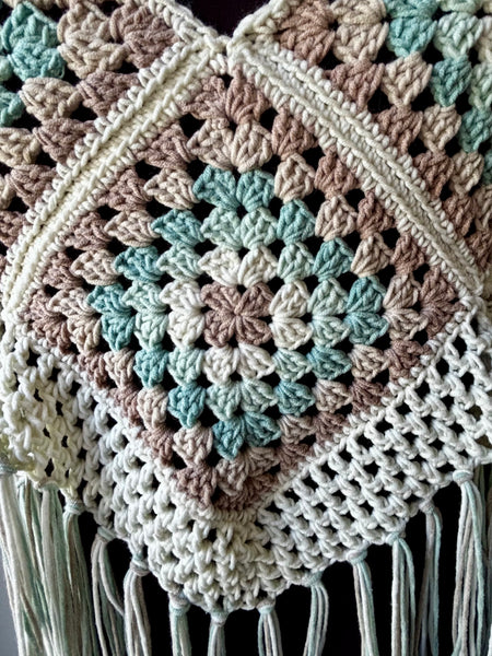 Beachglass Granny Square Top