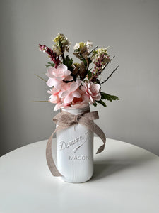 Summer White Jar with Bow