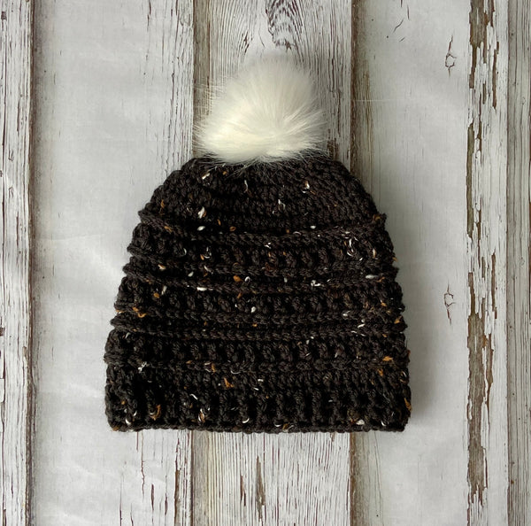 Mountain Ridge Pompom Hat