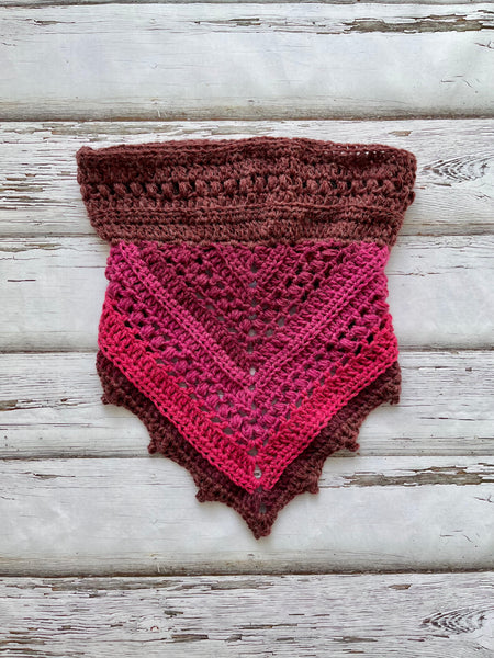 Bandana Cowl Childs Size in Sour Cherry