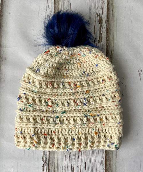 Mountain Ridge Pompom Hat